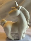 Vintage Bisque 5-1 2    Unicorn Fairytale Mythical Figurine Ready To Paint