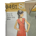 Vintage 70s Simplicity 9461 Pattern Misses 8-18 Mod Dress Tunic Pants Uncut