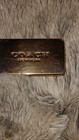 Coach Gold Logo Designer Tag fob Bag Charm For Women Solid Pattern New York