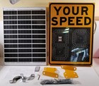 Speed Limit Sign aluminum Solar Powered Radar-speed-feedback Sign  Road Warning