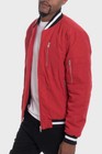 Mens Padded Winter Bomber Jacket Utility Pocket Zip Up Jacket