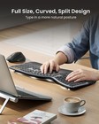 Ergonomic Full Size Wireless Keyboard Mouse Combo     Split Design  Bluetooth