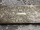 Vintage Godinger Silver-plated Floral Jewelry Box W  Mirror   Velvet Lining