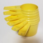 Tupperware Yellow Measuring Cups Set Of 6 Vintage