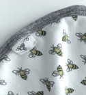Burt s Bees Baby Organic Cotton 2pc Lot  Blanket Gray Cable Knit   Towel W Hood