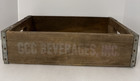 Vintage Gcc Beverages Wood Soda Carrier Crate 1950s Made In Usa 18x12x4 