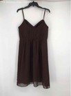 Alfred Angelo Womens Brown Sweetheart Neck A-line Bridesmaid Dress Size 12
