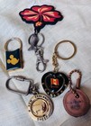 Mixed Lot Of 6 Vintage Travel Souvenir Keychains  Disney  Hawaii  Etc 