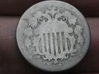 1878  Shield Nickel 5 Cent Piece- About Good Details