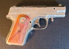Collectible Hubley Champ Toy Cap Gun Pistol  45 Red Handle  1950 s