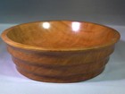 Turned Florida Cherry Wood Bowl Handmade  Ooak  Artist Signed  New 