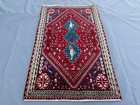 Fine Vintage Caucasian Abadeh Rug 2x3 Red Handmade Persian Style Oriental Carpet