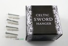 2-pc  Celtic Knot Sword Hanger Set Wall Mount Bracket Hooks