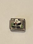 New Black Teddy Bear     Silver Charm Fits 9mm Classic Italian nomination Bracelet