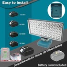 72 Bead Car Led Work Light Flashlight Torch For Makita 18v 20v Li-ion Battery