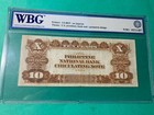 1921 Philippines National Bank 10 Peso Washington B38411b P-54 Wbg Vf 25
