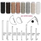 Heavy Duty Upholstery Sewing Kit Leather Repair Tools Awl Needles Thread Set