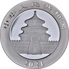 2021 China 10 Yuan 30 Gram Silver Panda Bu - Stock