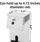 Commercial Double Rolls Toilet Paper Dispenser Holder heavy Duty Stainless Steel