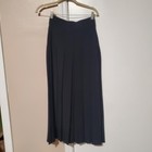 Blach Skirt Long Size Xs Pleated Drawstrings