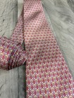 Jos A Bank Signature Collection Tie Mens Silk Floral Print Handmade Spain Neckti