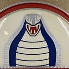 Ford Shelby Cobra Logo Round  Wall Plaque Sign 3d Effect Vintage Red white blue