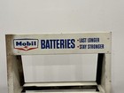 Mobil Oil Batteries Display Rack    last Longer    stay Stronger- Mobil Pegasus Rack