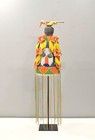 African Yoruba Beaded Multi Colored Bird Crown
