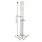 2pcs Cable Railing Post Cable Handrail Post T-drilled Cable Railing Corner Post
