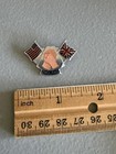 Vintage England Usa Friendship Flag Praying Hands Lapel Pin Flags