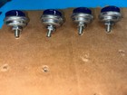 Hot Rod Blue Reflectors 4 Pc Schwinn Harley J c Higgins License Plate Bolts