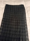 Joe Boxer Black Plaid Scarf With Fringe