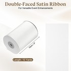 Double Faced Satin Ribbon  4 Inch X 10 Yard  White - Satin Ribbon