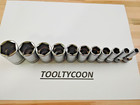 Snap-on Tools Usa New 11pc 3 8  Drive Sae 6 Point Semi Deep Socket Set 211fssy