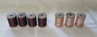 7 Antique Richardson Wood Sewing Spool W Thread 2 Colors Full Impressed Graphics