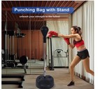 Punching Bag With Stand  Height Adjustable Boxing Speed Bag Adult Pro