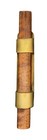 Vintage Brass   Wood Boat Cleat Mid-century Nautical Dock Tie Made In Italy