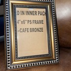 4x6 Vintage Gilded-style Wood Picture Frame-ornate  Gold And Black