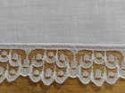 Vgt White Simple Wedding Cotton Lace Hankie Handkerchief