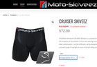 Moto Skiveez Motorcycle Comfort Padded Shorts Pants  cruiser  2xl  Xxl