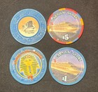 Vtg Carnival Glory Camel Club Casino Lot Of 4 Gaming Token Casino Chip  1  5