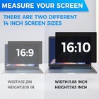 2pack Magnetic Laptop Privacy Screen Filter 14 Inch For 16 10 Widescreen Compute
