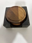 Wood Vintage Coaster Set Of Four Coasters 4 Inch