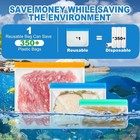 8 Pack Gallon Freezer Bags  Reusable Food Storage Silicone Bags Reusable Food St