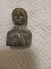 Vintage Inuit  Stone Carving Sculpture Young Woman Signed