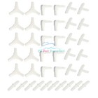 Aquaneat Aquarium Airline Tubing Connector  Fish Tank Air Pump Connector  40pcs