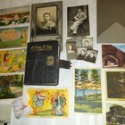 Vtg Diary Journal Ephemera 1936 Hibbler Imlay City Post Cards Michigan Mackinac 