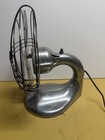 Rare Alum Zephyr Airkooler Electric Fan Industrial Cage Goose Neck Vintage Works