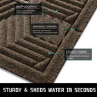 Front Entrance Door Mat  All-season Heavy Duty Outdoor Indoor Entryway Floor    