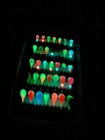 Fully Loaded Tungsten Uv Glow Jig Kit With Box For Ice Fishing  35 Jigs 